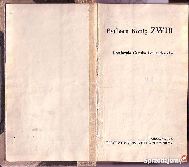 6932 ŻWIR BARBARA KONIG Proza i poezja Czyrna sprzedam