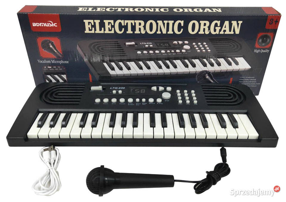 Duże organki keyboard z mikrofonem Poznań