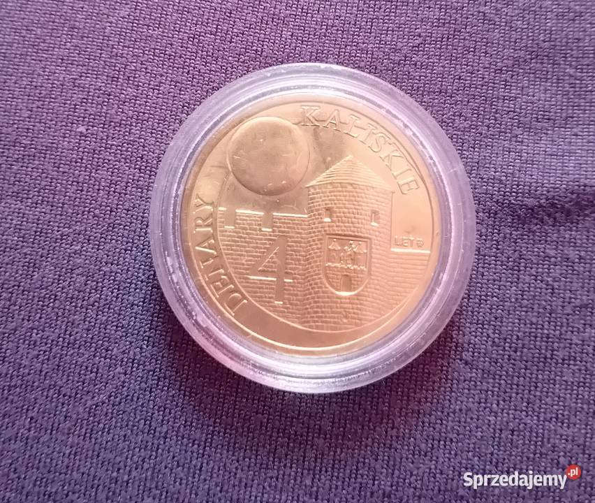 Moneta zastępcza 4 Denary Kaliskie 2009 r wielkopolskie