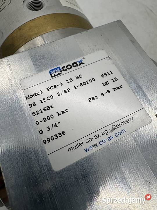 Coax PCS1 15 NC 521656 Cartridge Valve Warszawa sprzedam