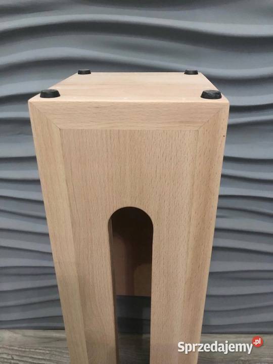 Stojak drewniany do łazienki na papier toaletowy Dębica