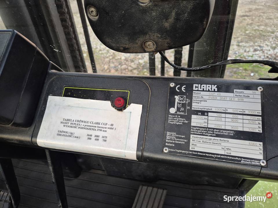 Wózek widłowy widły Clark Okrzeja sprzedam