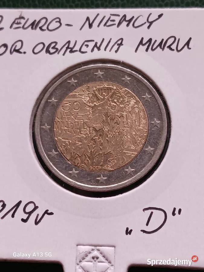 2 Euro 30 r Obalenia muru 2019 r men D Konin