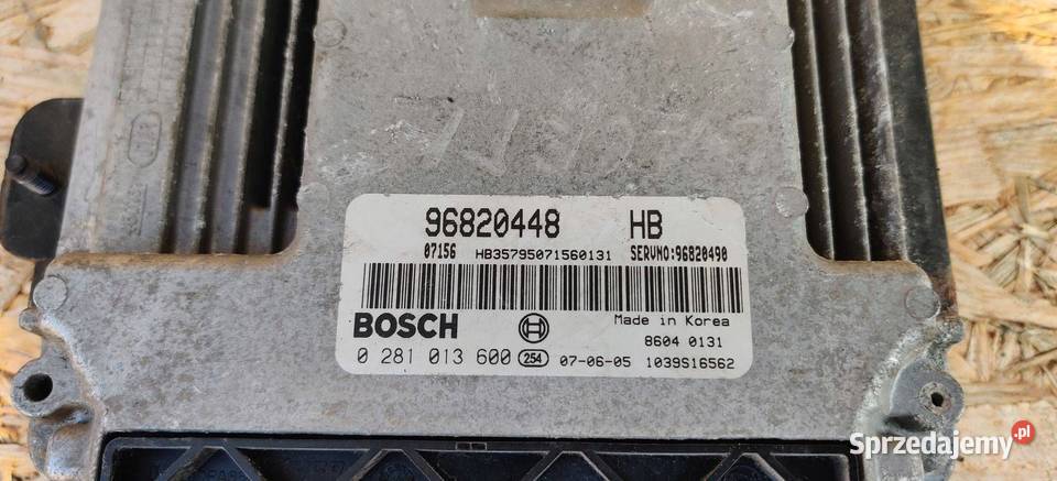 CHEVROLET LACETTI 2005 STEROWNIK MODUŁ ECU sprzedam