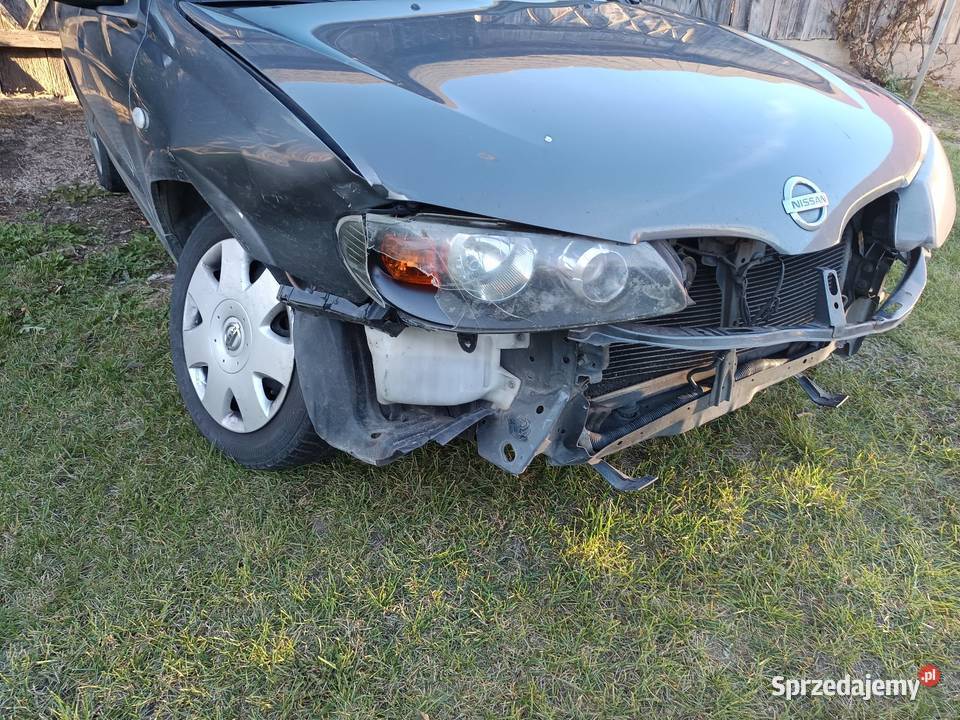 Nissan almera n16 LPGuszkodzonyna części Hak 4/5 podlaskie Sokoły