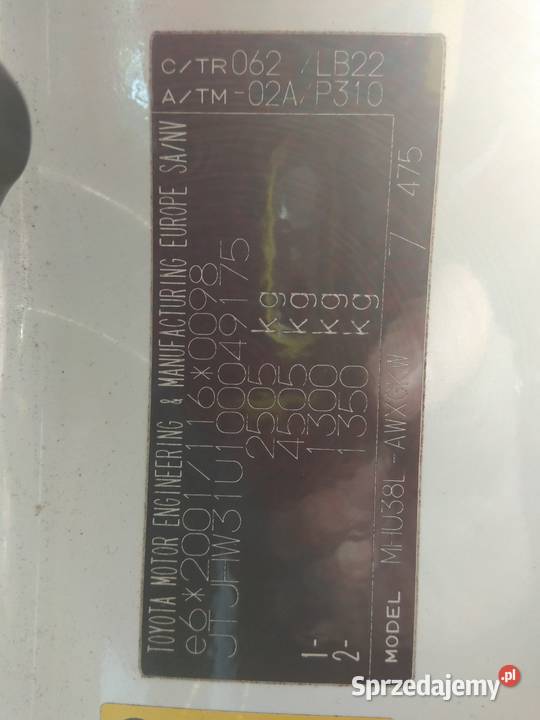 Lexus RX II rączka uchwyt podsufitki RX 400h kujawsko-pomorskie Toruń