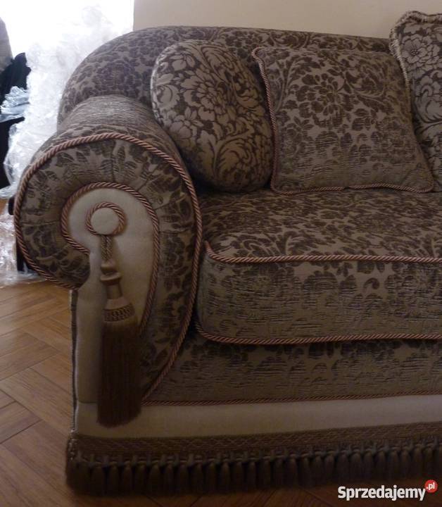 Komplet wypoczynkowy Greta sofa kanapa pufa Komplety wypoczynkowe