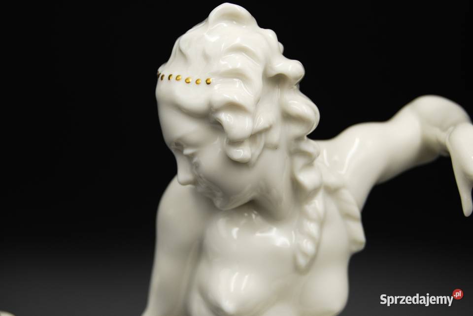Porcelana Hutschenreuther Ariadna na panterze Poznań