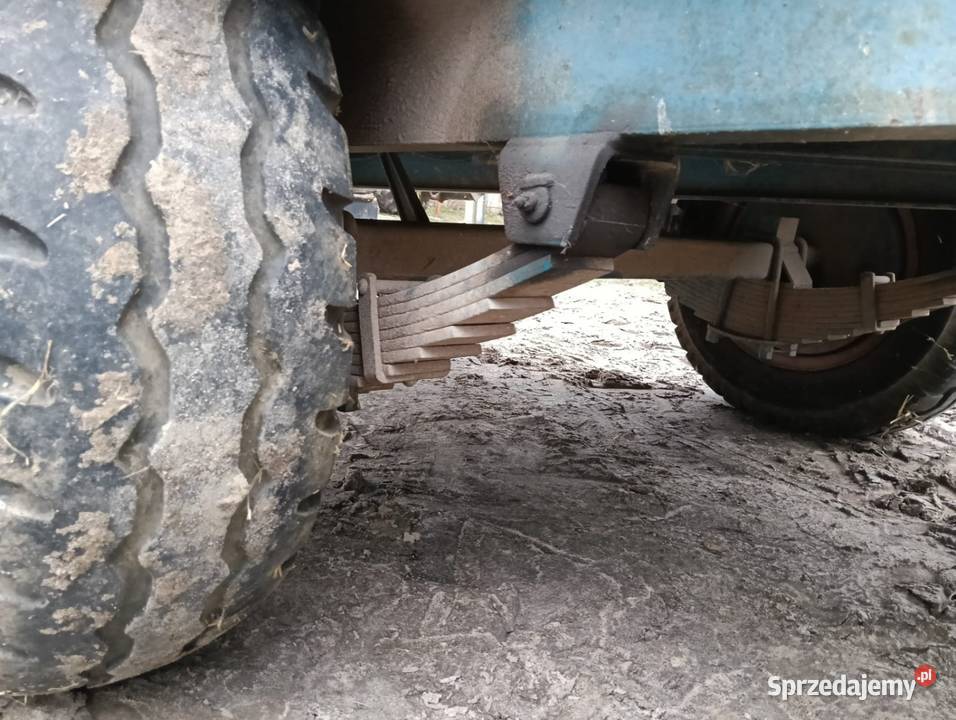 Przyczepa sadownicza z dokumentami solidna DMC Sampława