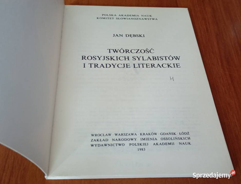 Twórczość rosyjskich sylabistów i tradycje Gdańsk