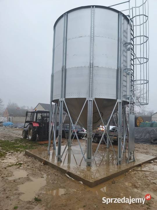 Silos lejowy zbożowy 1083 ton montaż i transport lubuskie Zielona Góra