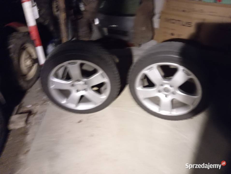 Opony zimowe z felgami aluminiowe 5x12 środek