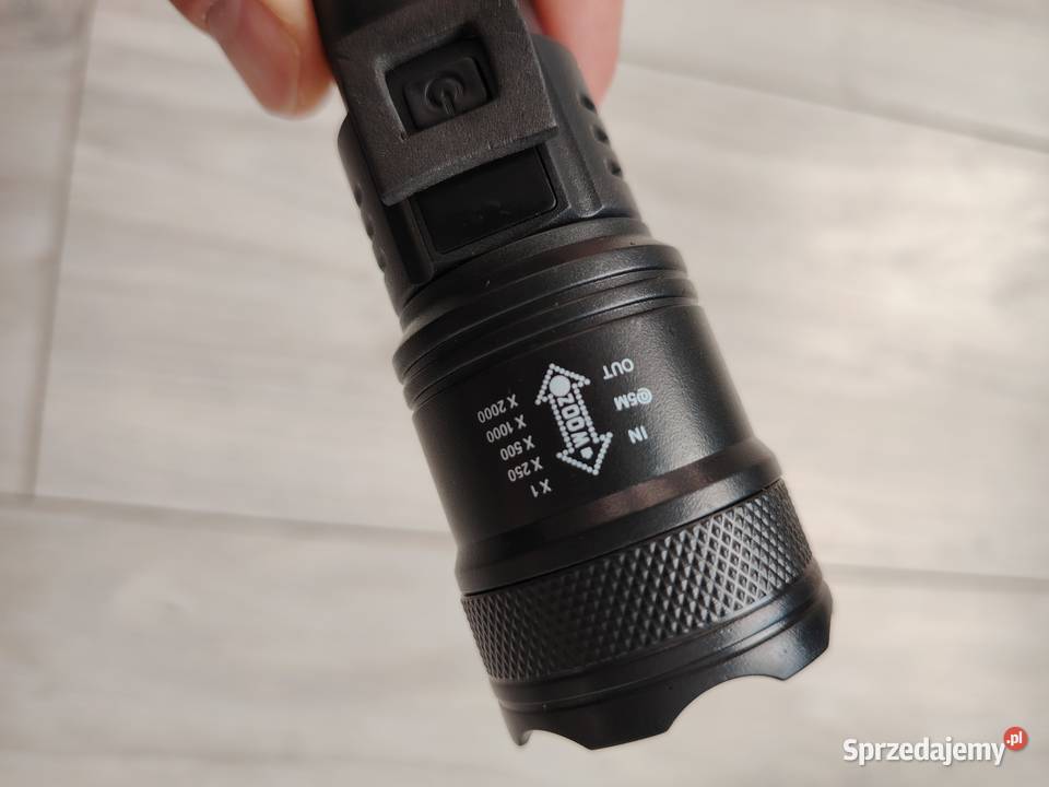 Latarka LED o dużej mocy 2000 lm USB Żyrardów