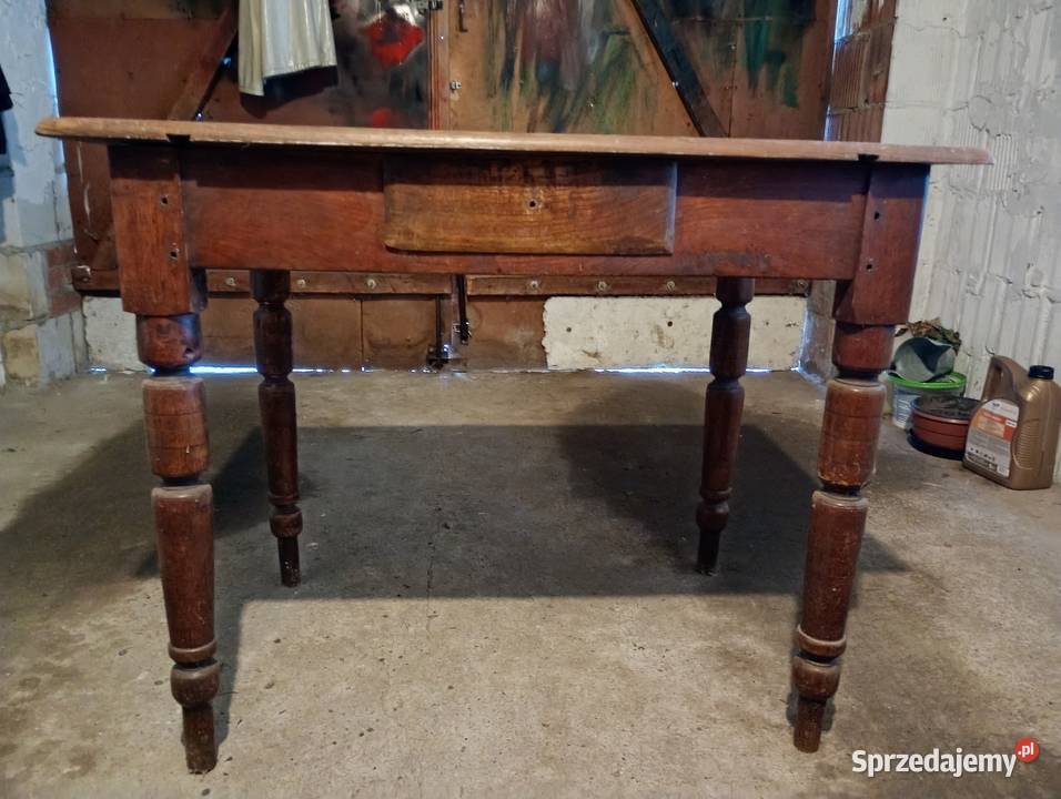 zabytkowy stół dębowy do renowacji Białobrzegi