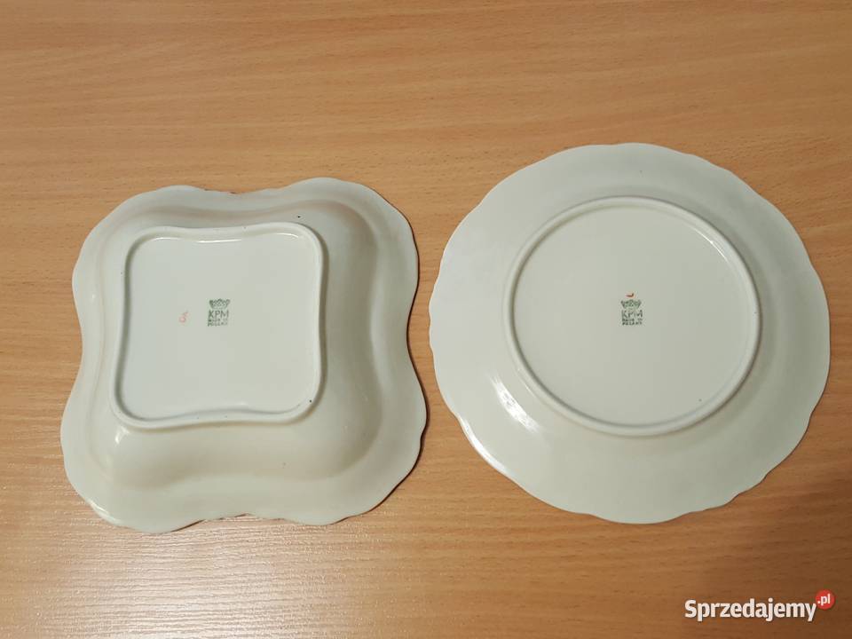 PORCELANA KPM 2 półmiski salaterka miska i Złotniki