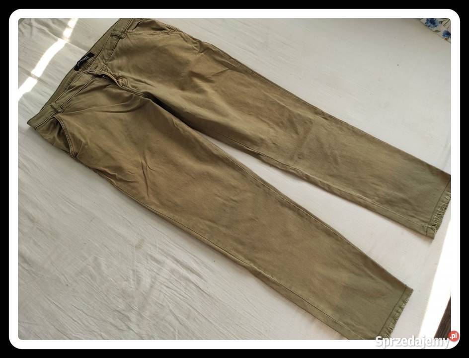 Oliwkowe spodnie damskie Top Secret długie 42 XL Spodnie Płock