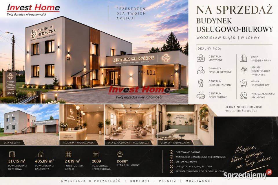 sprzedaży lokalu Wodzisław Śląski 31715m2 317.15m2 Sprzedaż