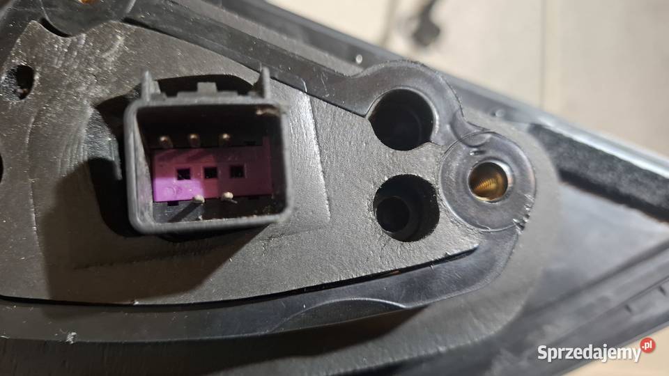 Lusterko Chevrolet Cruze lewe kolor bordo 5 pin osobowe Biała Podlaska