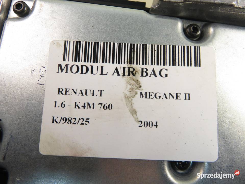 MODUŁ AIRBAG RENAULT MEGANE II 603988800 osobowe małopolskie