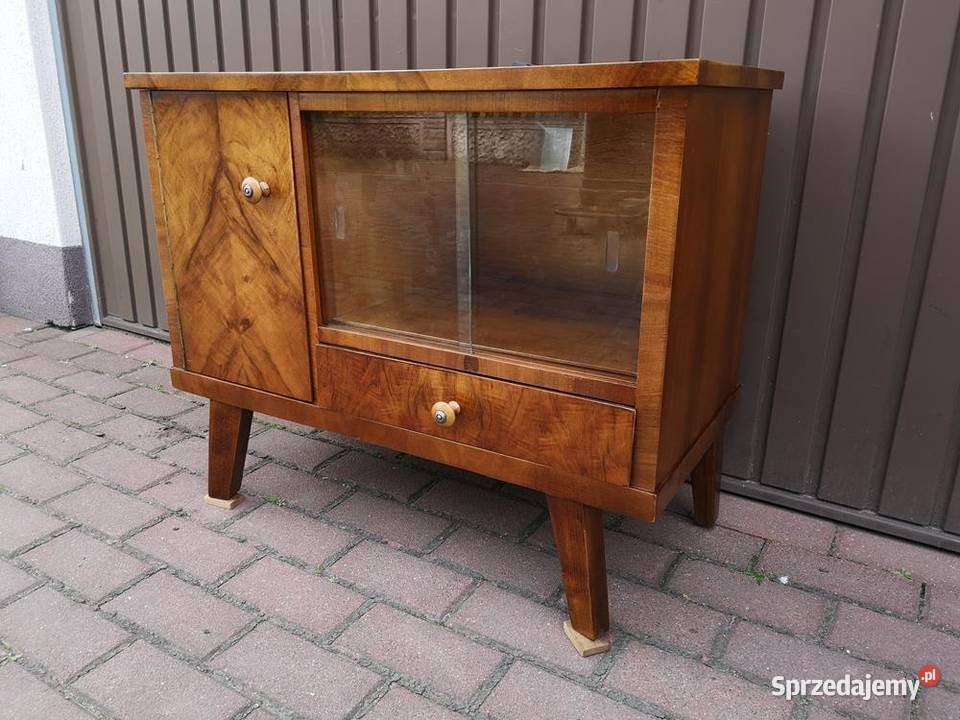 Komoda Szafka Stolik ARTDECO PRL Orzech Stary sprzedam