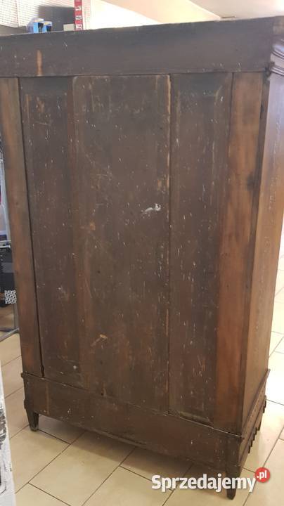 Szafa toruńska barokowa intarsjowany ok 1830 Orneta