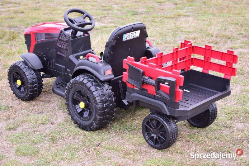 Autko TRAKTOR Z PRZYCZEPĄ NA AKUMULATOR dzieci Myszków