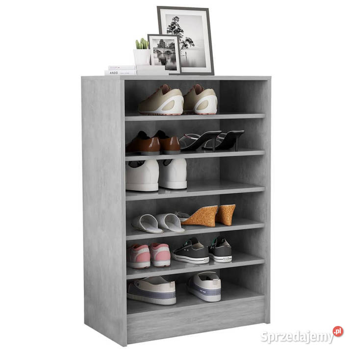 Szafka na buty szarość betonu 60x35x92 WM808949 Warszawa