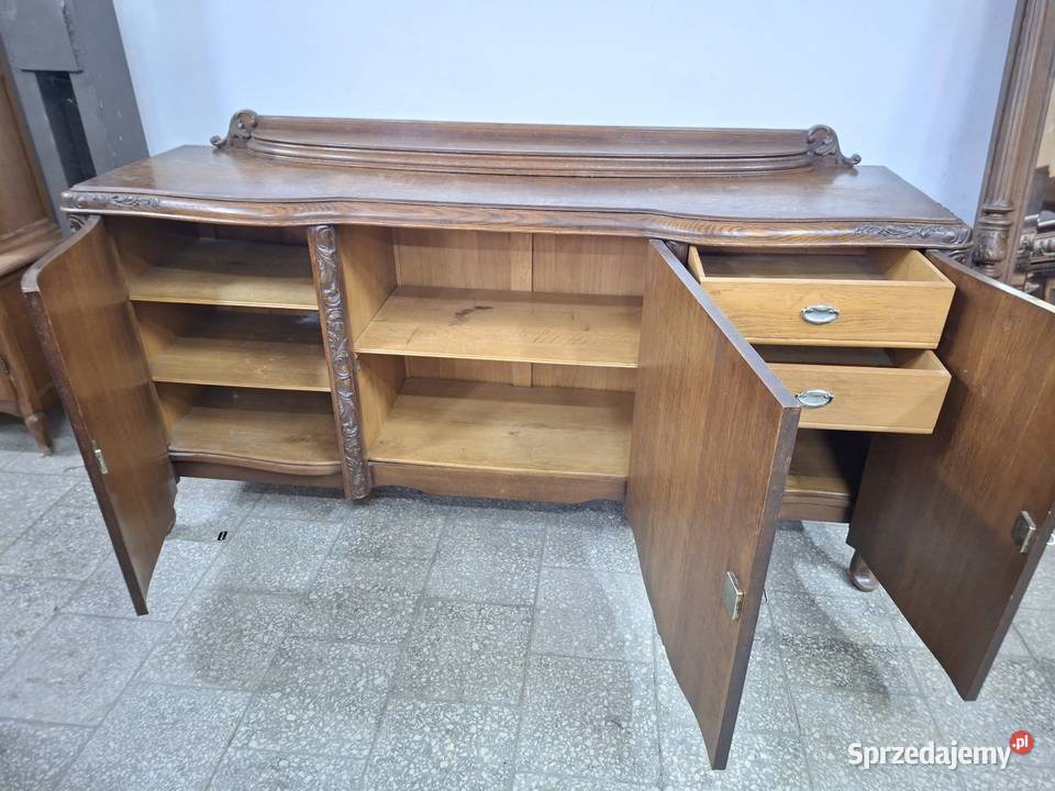 Jadalnia chippendale Francja komoda witryna stół