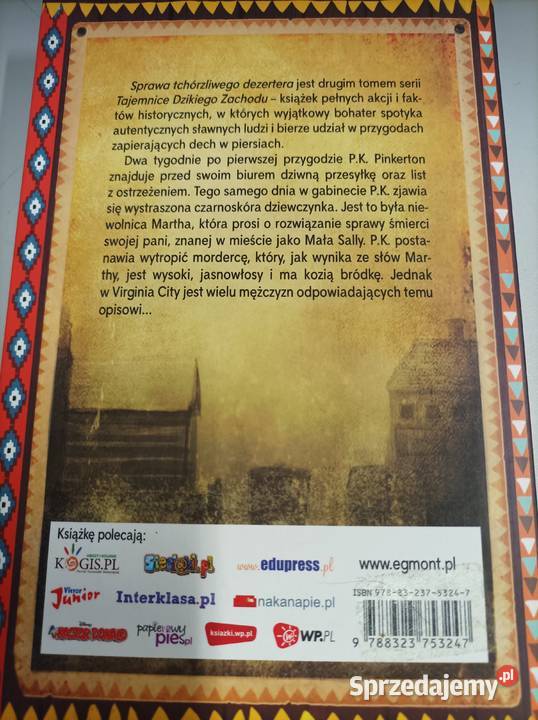 Sprawa tchórzliwego dezertera Caroline Lawrence kujawsko-pomorskie Toruń