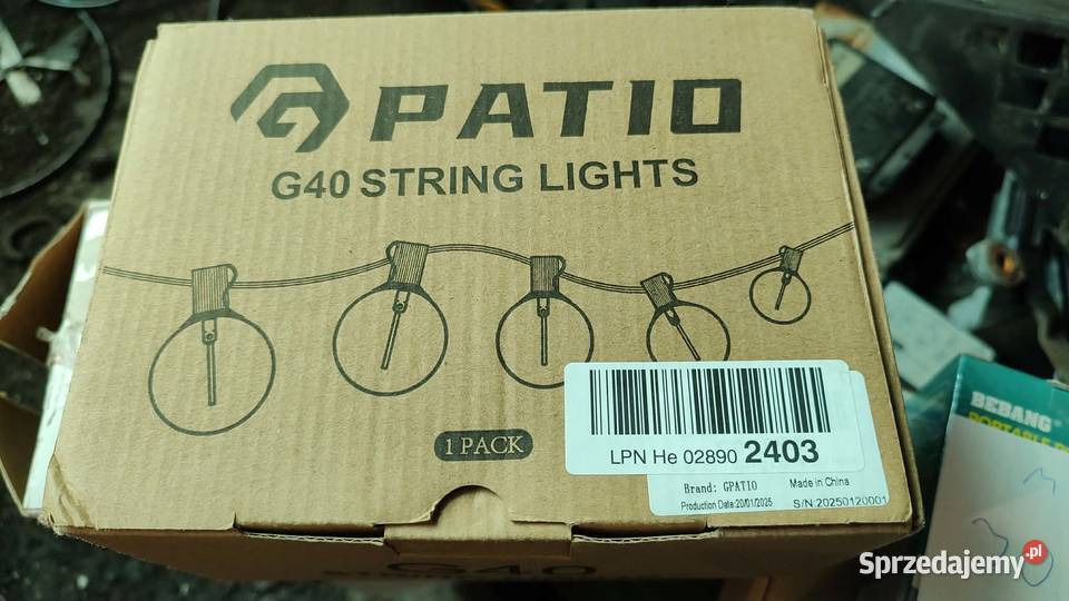girlandy ogrodowej G40 String Lights marki Książ Wielkopolski