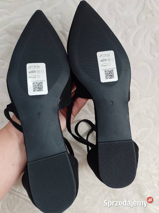 40 ASOS Design Czarne zmysłowe Baleriny z Kraków