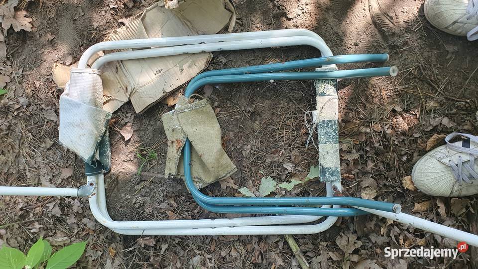 Metalowe krzesełka turystyczne składane stelaże mazowieckie Warszawa sprzedam
