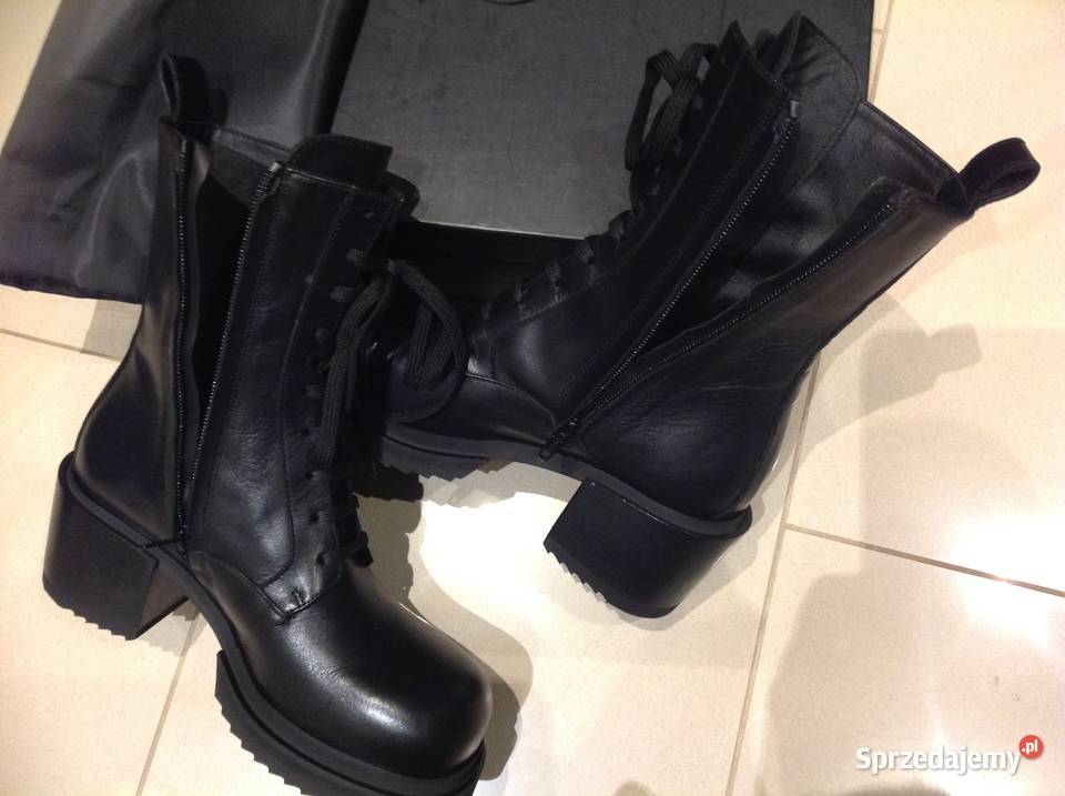 Botki Skórzane Damskie PINKO 375 38 na skóra Damskie sprzedam
