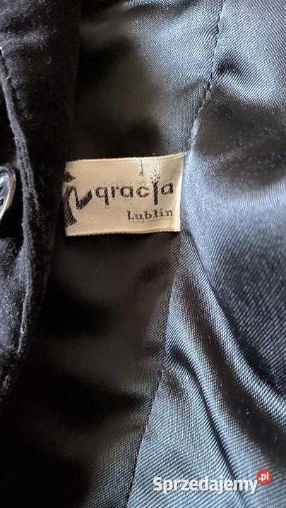 Meska marynarka z czarnego aksamitu Lublin sprzedam
