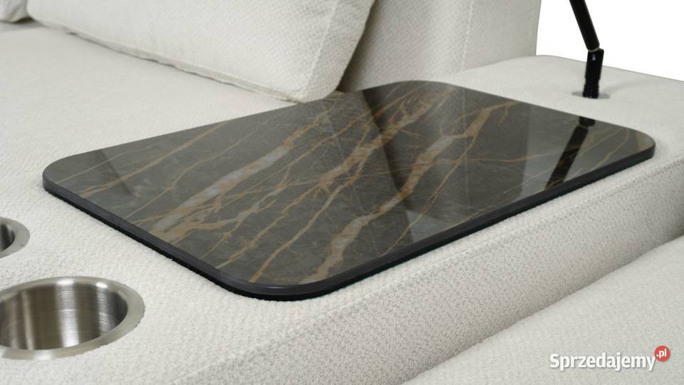 Narożnik Sines z barkiem w tkaninie NURIEL 56 339cm Narożniki śląskie Woźniki