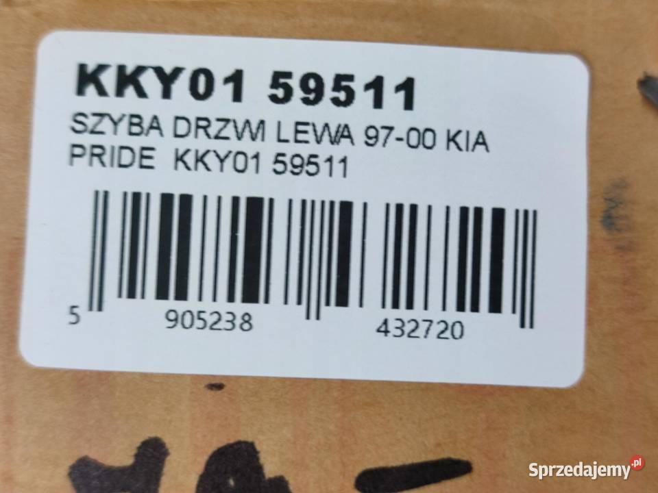 SZYBA DRZWI LEWY PRZÓD KIA PRIDE 19972000