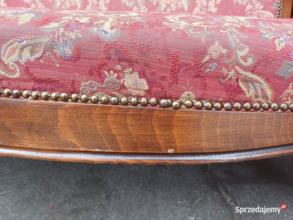 Sofa styl Ludwik Filip wysokie oparcie Meble wielkopolskie sprzedam