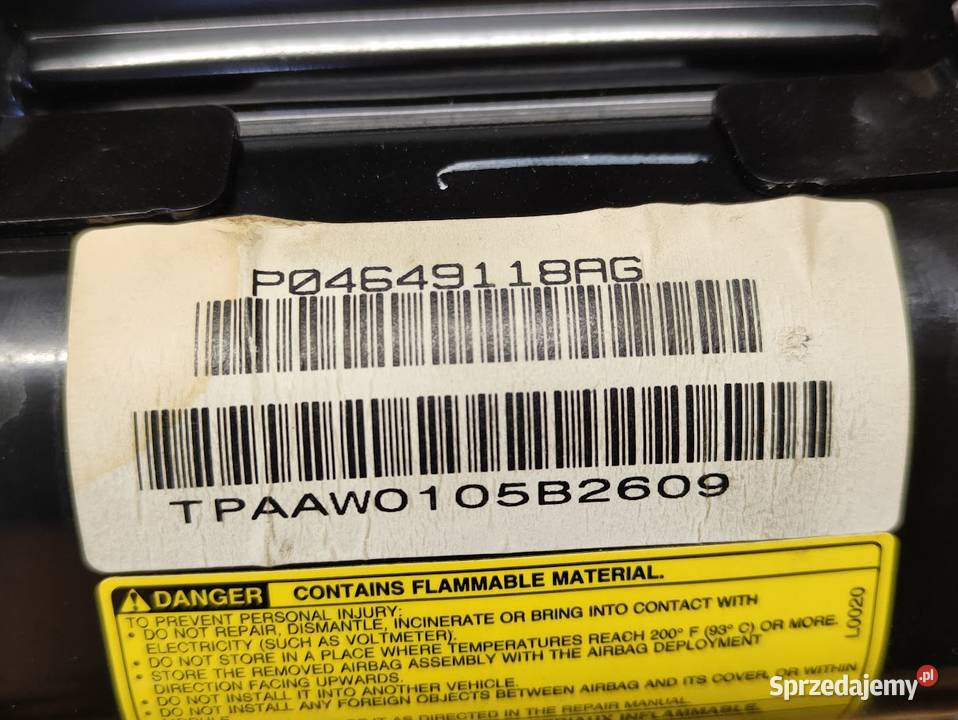Airbag Poduszka Pasażera Chrysler 300c 0410 osobowe wielkopolskie Pleszew
