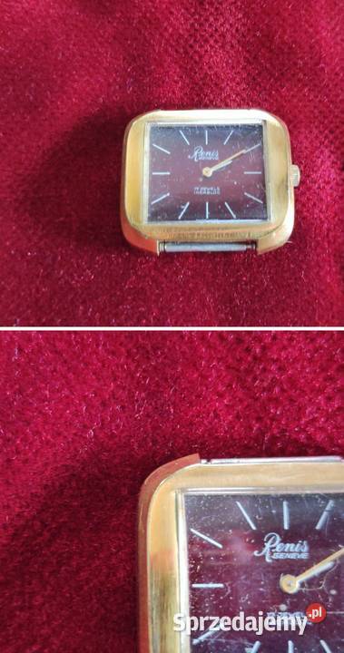 szwajcarski zegareki Renis Geneve vintage retro Kielce
