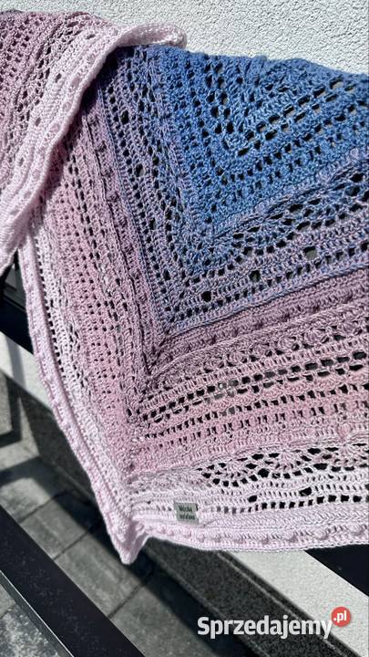 Bawełniana chusta ręcznie robiona Królowa Górna