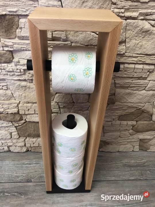 Stojak drewniany LOFT na papier toaletowy wiele Dębica sprzedam