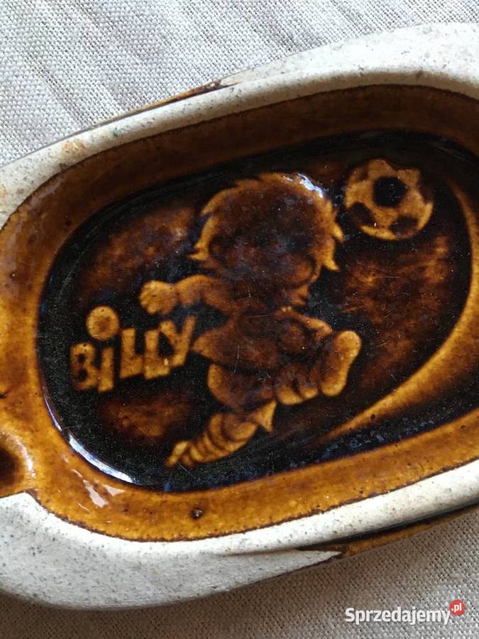 Popielnica ceramiczna piłkarz Billy vintage sprzedam