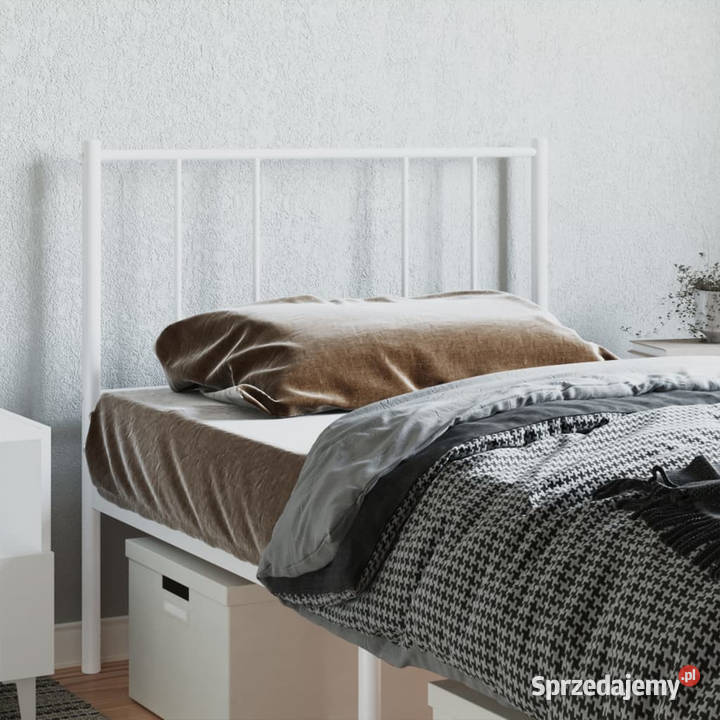Metalowe wezgłowie białe 80 WM352556 mazowieckie Warszawa