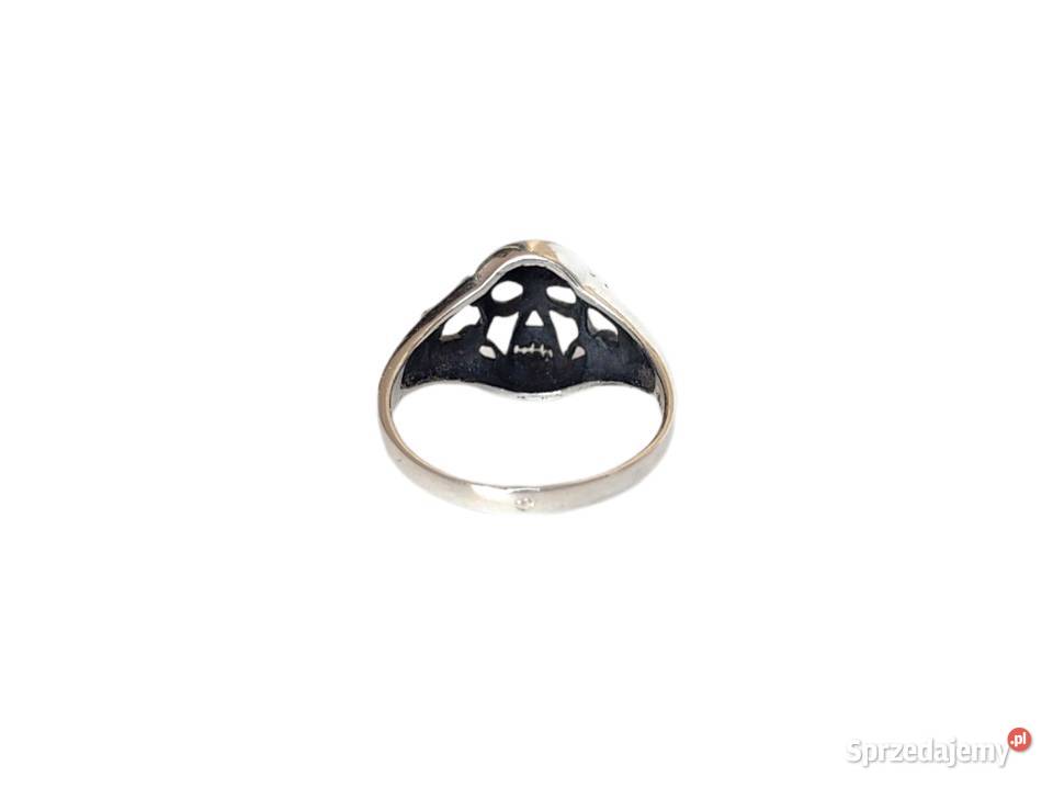 7492 Srebrny Pierścionek z Czaszką opolskie Kędzierzyn-Koźle