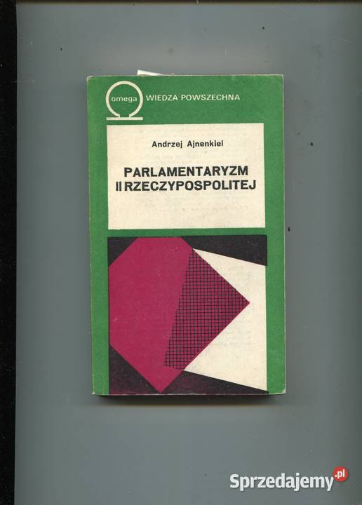 Parlamentaryzm II Rzeczypospolitej Ajnenkiel Rok wydania 1975 zachodniopomorskie Szczecin sprzedam