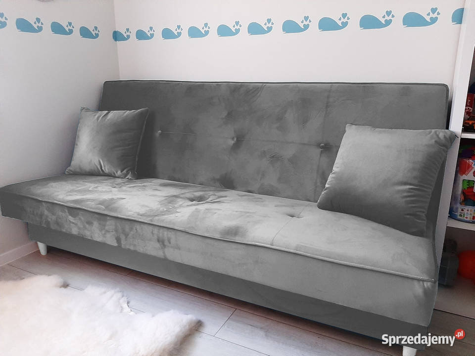 Kanapa rozkładana Sofa z pojemnikiem do spania śląskie Katowice