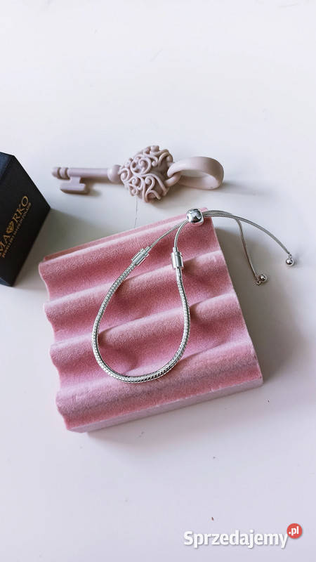 Bransoletka SREBRNA modułowa regulowana na srebrne Zegarki i Biżuteria Warszawa