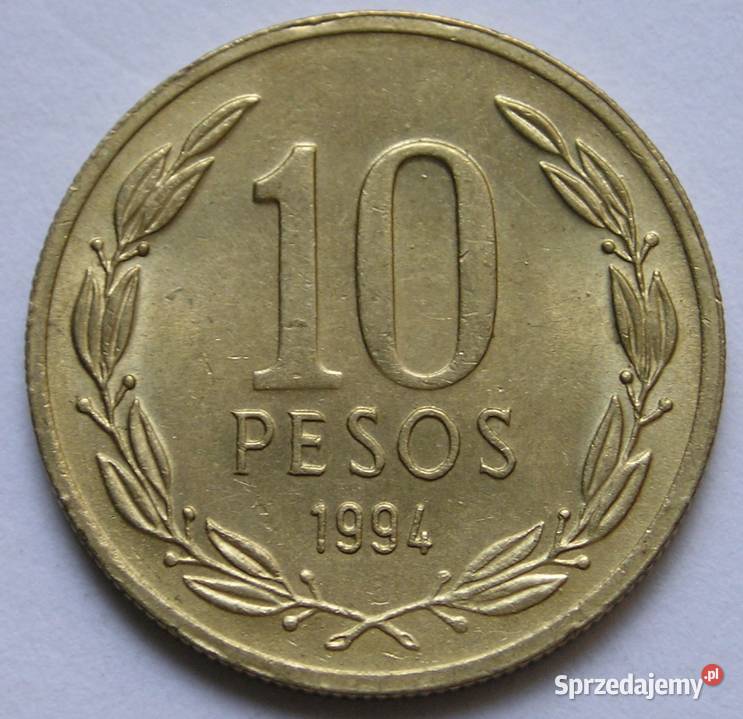CHILE 10 PESO 1994 OHIGGINS STAN 2 Łódź sprzedam