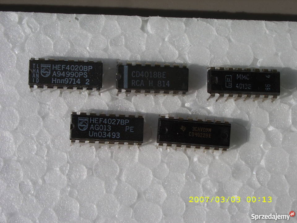 Uklady CMOS 4018 4019 4020 4021 4022 1zl 2 dolnośląskie Wołów sprzedam