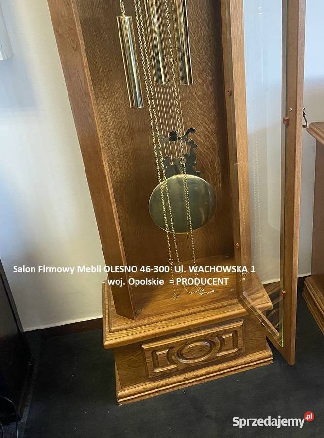 Zegar Stojący Mechanizm Hermle Gubernator Dąb Olesno
